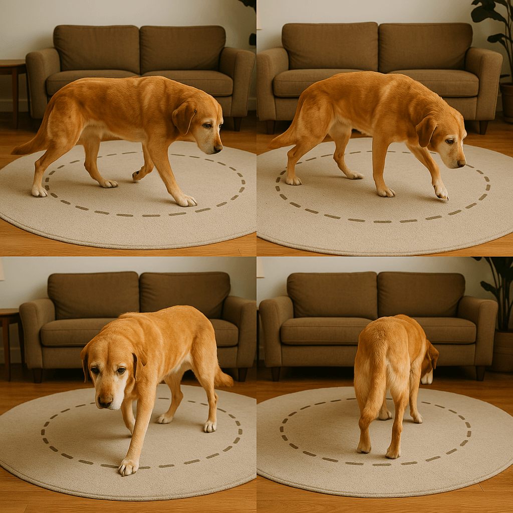 Pacing or Circling - Dog walking in circles